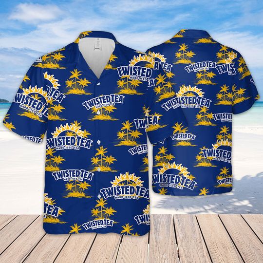 Twisted Tea Hawaiian Coconut Island Pattern Hawaiian beer lover Shirt, Aloha Unisex Shirt