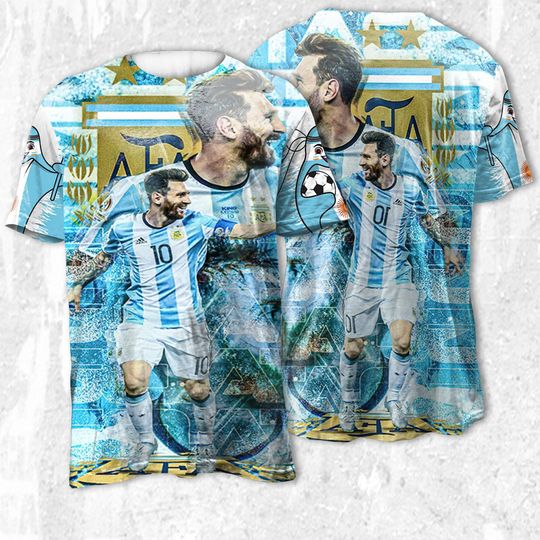 Qatar WC Goat Messi 3D T-shirt