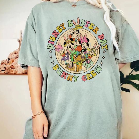 Vintage Disney Bunny Crew Shirt, Disney Easter Day