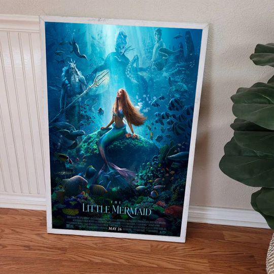 The Little Mermaid, The Little Mermaid Print, Disney The Little Mermaid Vintage Poster