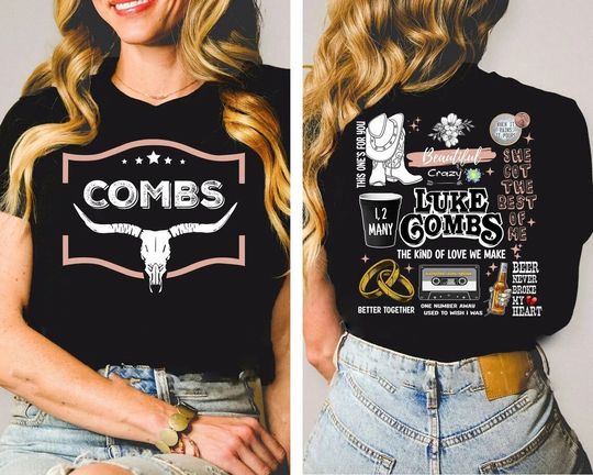 Country Music Shirt, Lu.ke Combs World Tour 2022 Hoodies, L.uk.e C.ombs Fan, Cowgirl Tee, Cowboy Combs