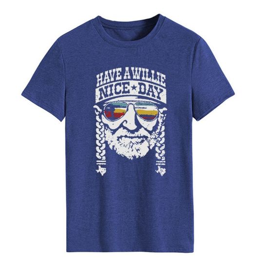 Have a Willie Nice Day T Shirt, W.ILLIE N.ELSON Graphic Tee