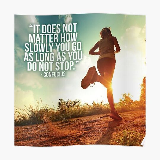 Discover Women's Fitness Inspirational Workout Quote Premium Matte Vertical Poster