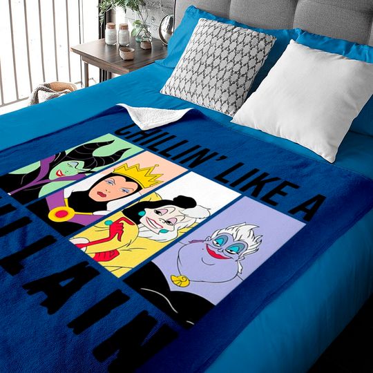 Disney Villain Baby Blankets, Chillin' Like A Villain Baby Blankets, Maleficent Baby Blankets