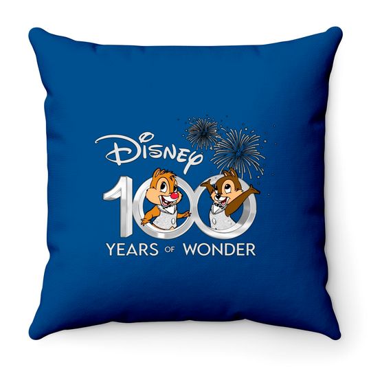 Chip and Dale Throw Pillows, Disney 100 Years of Wonder Throw Pillows, Disney Vacation Throw Pillows