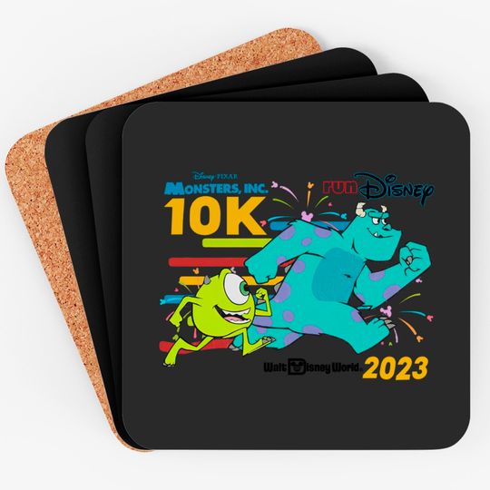 Monsters University Coasters, Run Disney Coasters, Rundisney Coasters