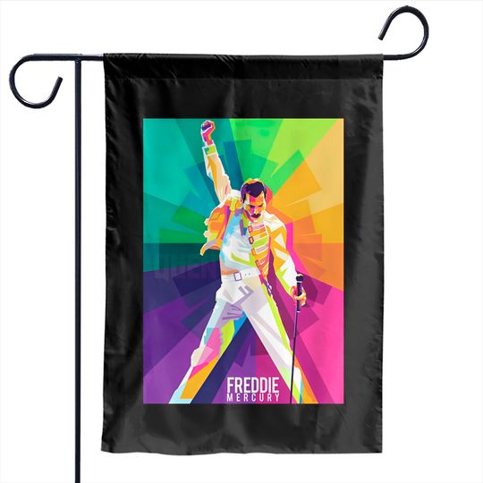 Freddie Mercury Vintage Garden Flags