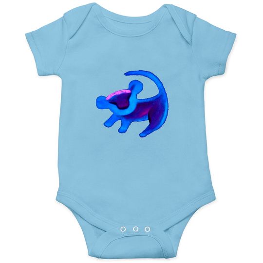 Disney Lion King Simba Cave Painting Blue Hue Onesies, Magic Kingdom