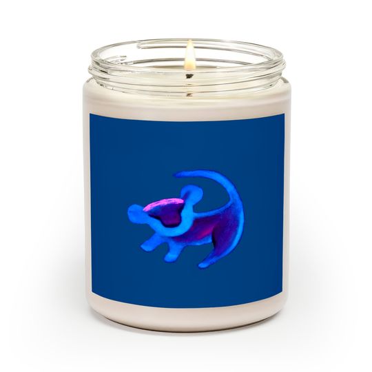 Disney Lion King Simba Cave Painting Blue Hue Scented Candles, Magic Kingdom