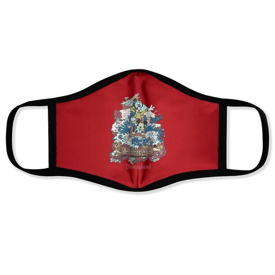 Retro Disneyland Splash Mountain Face Masks