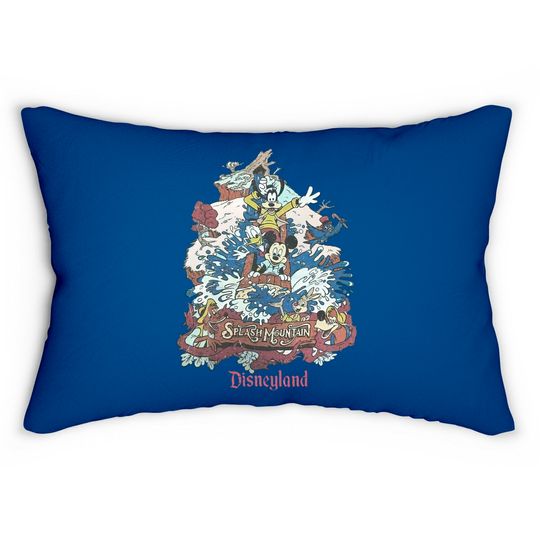 Retro Disneyland Splash Mountain Lumbar Pillows