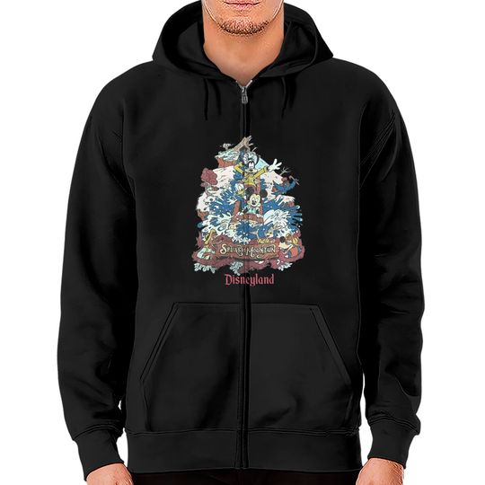 Retro Disneyland Splash Mountain Zip Hoodies