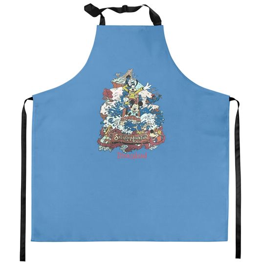 Retro Disneyland Splash Mountain Kitchen Aprons