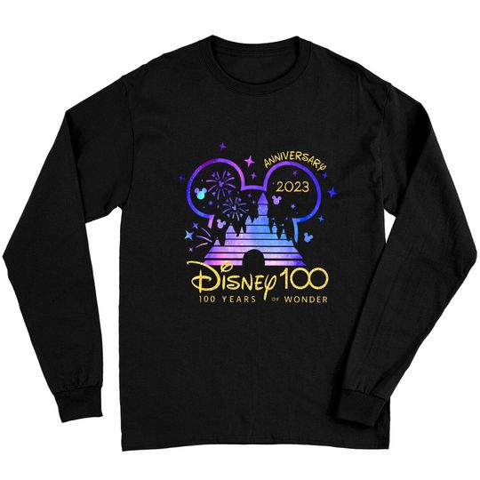 Disney 100th Anniversary Long Sleeves, Disney 100 Year of Wonder Anniversary Long Sleeves