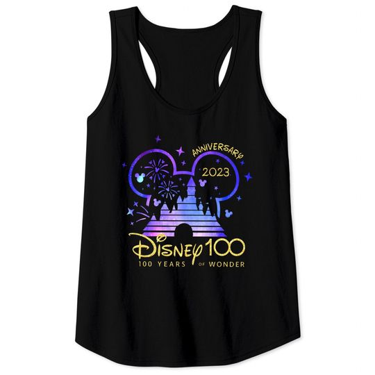 Disney 100th Anniversary Tank Tops, Disney 100 Year of Wonder Anniversary Tank Tops