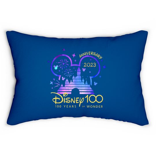 Disney 100th Anniversary Lumbar Pillows, Disney 100 Year of Wonder Anniversary Lumbar Pillows