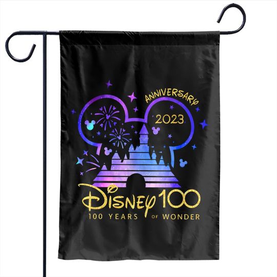 Disney 100th Anniversary Garden Flags, Disney 100 Year of Wonder Anniversary Garden Flags