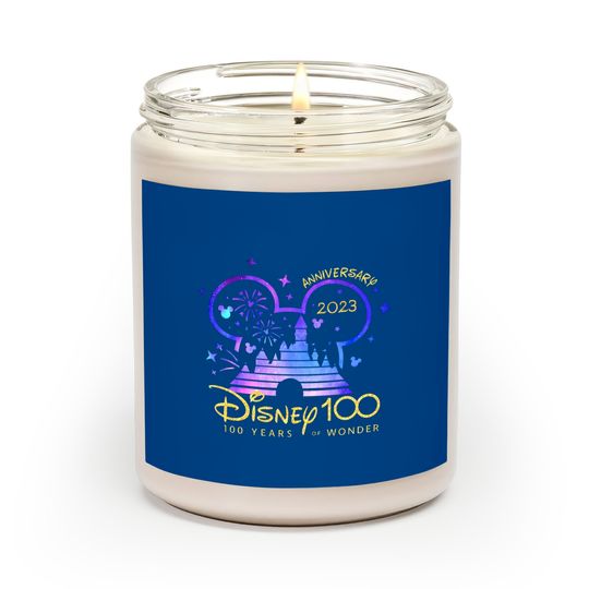 Disney 100th Anniversary Scented Candles, Disney 100 Year of Wonder Anniversary Scented Candles