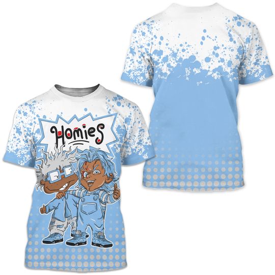 Chucky Chuckie Homie Unisex Sneaker Shirt Match Retro University Blue 5s Tee
