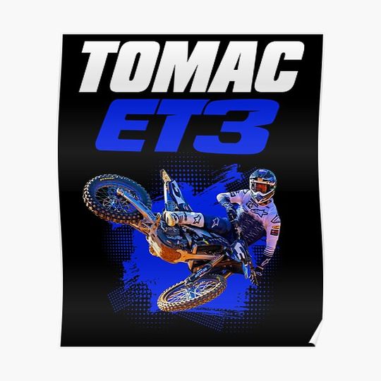 Discover Eli Tomac ET3 Motocross Dirt bike Champion Gift Design 2021 2022 2023 Premium Matte Vertical Poster