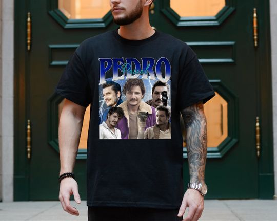 Pedro Pascal T-shirt, 90s Vintage Pedro Pascal Shirt, Movie Lover