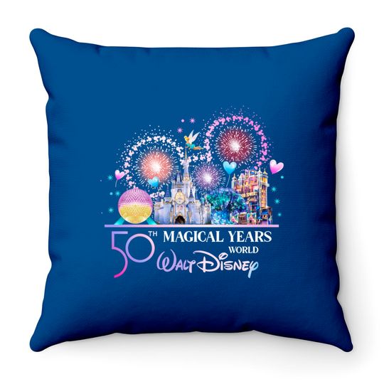 Mickey Ears Disney World 50th Anniversary Throw Pillows