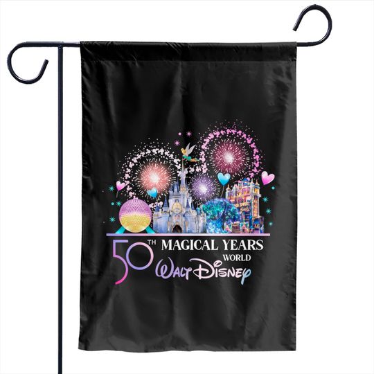 Mickey Ears Disney World 50th Anniversary Garden Flags