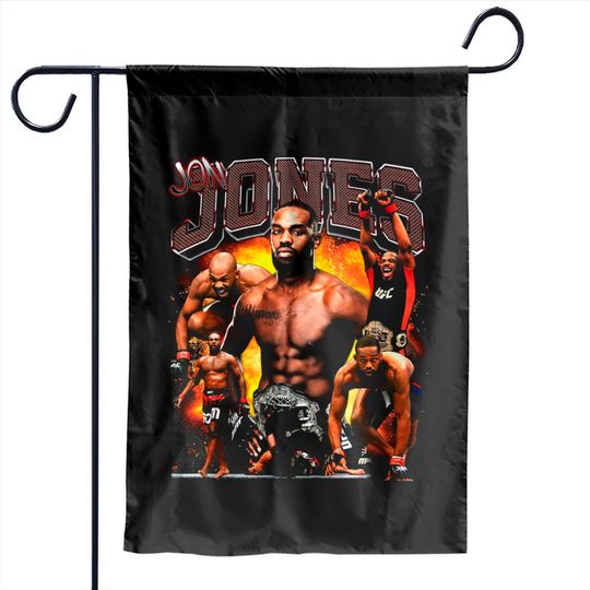 Vintage Jon Jones MMA Garden Flags: Retro Garden Flags for Fans of Mixed Martial Arts