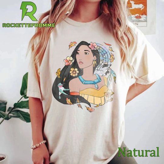 Pocahontas Dreamcatcher Watercolor Shirt, Princess Pocahontas Shirt