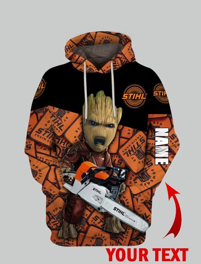 Logger Gift Groot Gift STIHLGroot Hoodie Personalized Unisex Hoodie Pullover Clothes