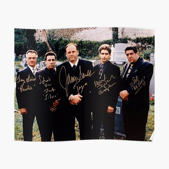 The Sopranos Cast Vintage Premium Matte Vertical Poster