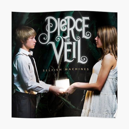 Pierce the Veil selfish machines Premium Matte Vertical Poster