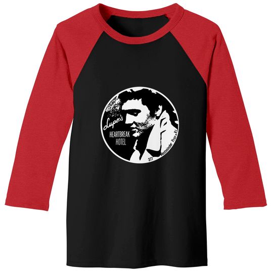 Lupo's Heartbreak Hotel Elvis Presley Destressed Baseball Tees