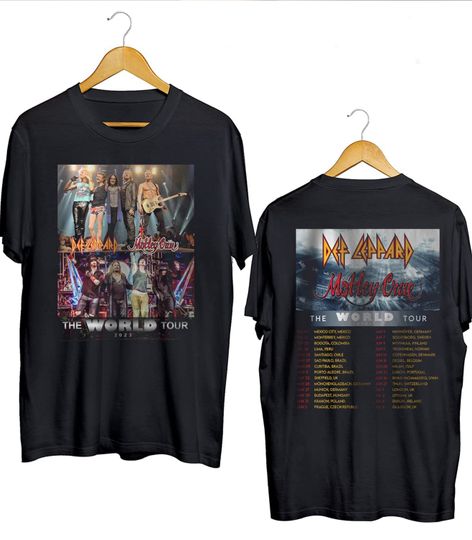 Def Leppard T-Shirt Pyromania USA Tour 2023 Ivory T Shirt