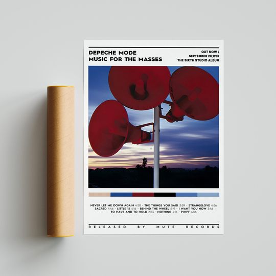 Discover Depeche Mode - Music for the Masses Album Poster