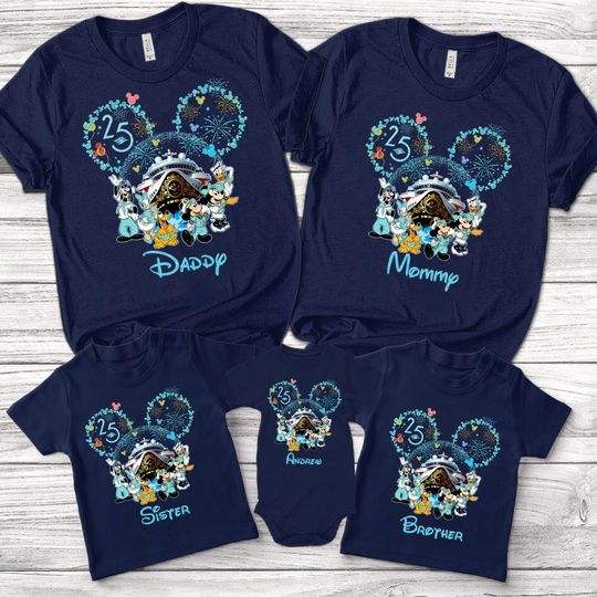 Personalized Disney Cruise Line 25th Anniversary Shirt
