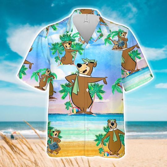Yogi Bear Hawaiian Shirt, Eeyore Winnie The Pooh Shirt, Disney Trip 2023 Hawaiian