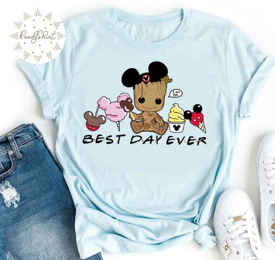 Groot Best day ever shirt, Disney snacks shirt, Cute Baby Groot Disney trip Shirt, Disney world