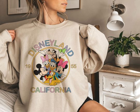 Vintage Disneyland 1955 Sweatshirt, Disney Trip Shirt, Disney Family Shirt