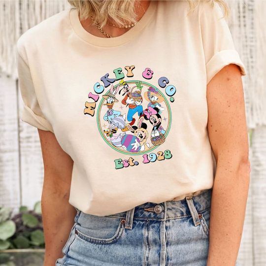 Disney Easter Shirt, Chilling With The Peeps Disney, Mickey Easter, Mickey And Friends Easter Shirt