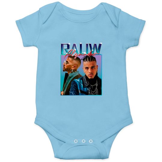 Rauw Alejandro Vintage Raptee Onesies - Rauw Alejandro Onesies