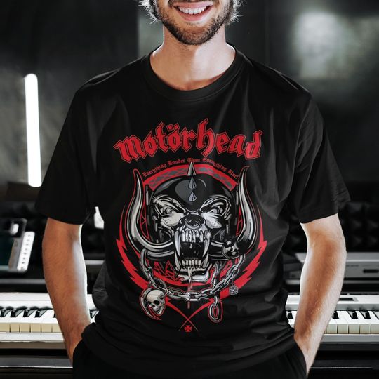 Motorhead Unisex Tee: Lightning Wreath