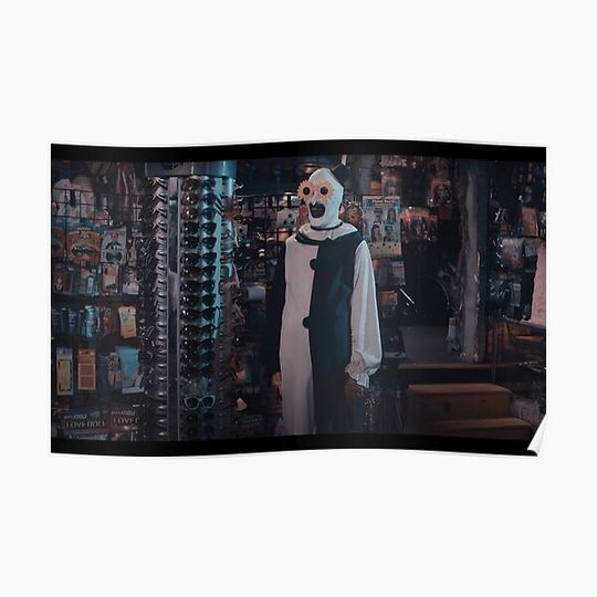 Art The Clown Wearing Sunflower Sunglasses - Terrifier Premium Matte Vertical Poster