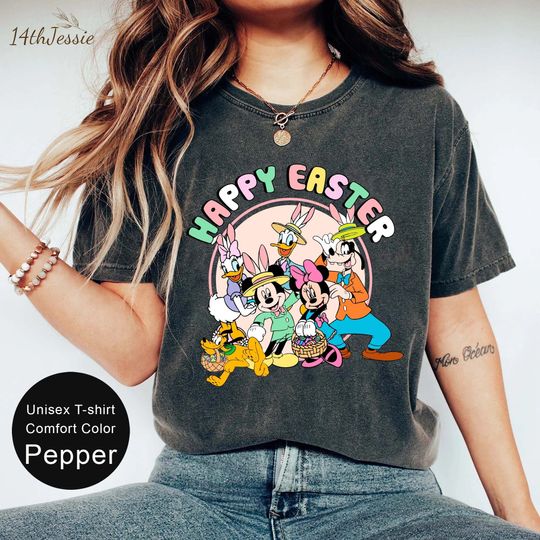 Disney Happy Easter Day Mickey And Friend Easter Bunny Cosplay Shirt