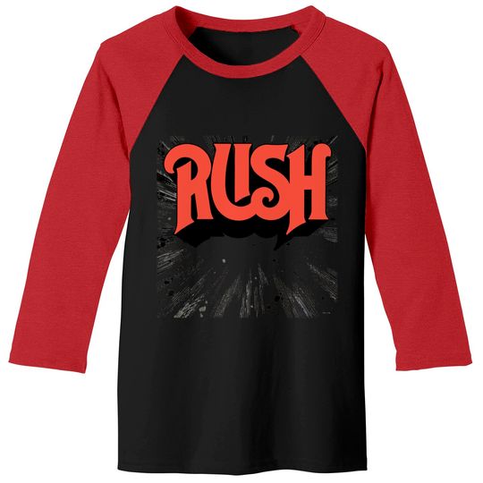 Rush Starburst Logo Baseball Tees, Rock N Roll Music Concert Baseball Tees Natural