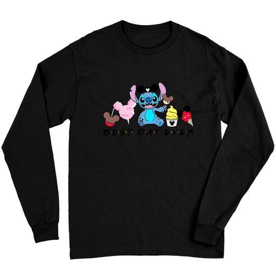 Best Day Ever Long Sleeves, Stitch Long Sleeves, Snacks Long Sleeves, Food Long Sleeves, Disney Gift Long Sleeves