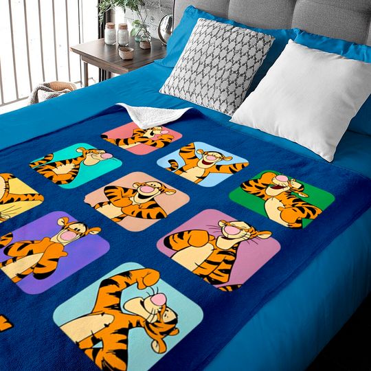 Disney Tigger Moods Baby Blankets, Winnie The Pooh Portrait Characters Baby Blankets