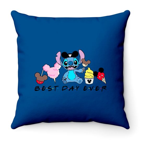 Best Day Ever Throw Pillows, Stitch Throw Pillows, Snacks Throw Pillows, Food Throw Pillows, Disney Gift Throw Pillows