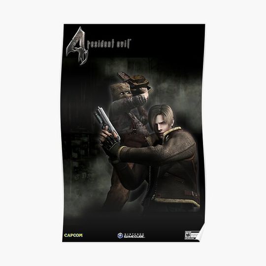 resident evil 4 leon kennedy Premium Matte Vertical Poster