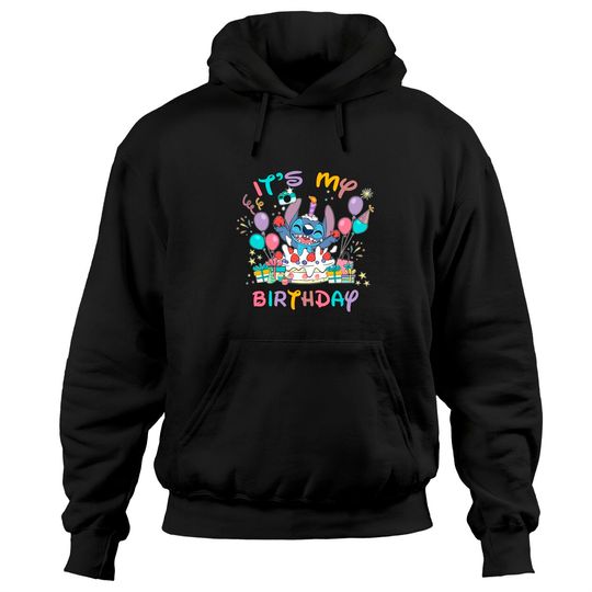 Disney Stitch Birthday Hoodies, Its My Birthday, Disney Birthday Hoodies, Family Birthday Hoodies, Birthday Crew Hoodies